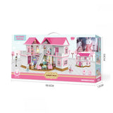 Sender Family Luxury Villa Doll House – DIY Playset with Lights & Bunnies
