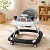 Foldable Baby Learning Walker with Steering-Wheel Activity Tray