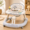 Foldable Baby Walker with Animal Activity Tray