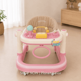 Foldable 3-in-1 Baby Walker with RGB Lights & Music