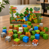 Jungle Series Magnetic Cube Building Blocks Set – 60 Pieces