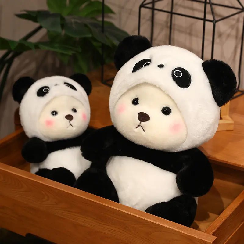 Panda Bear Plush Toy with Cap – 25cm Soft Cuddly Panda