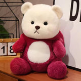 Red Teddy Bear Plush Toy with Cap – 25cm Soft Cuddly Bear
