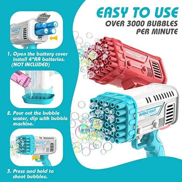 Space Rocket Bazooka Bubble Gun electric automatic bubble maker toy for kids Pakistan