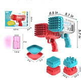 Space Rocket Bazooka Bubble Gun – Electric Automatic Bubble Maker for Kids