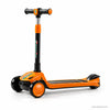 Orange Sporty Racing Kids Scooter with LED Light-Up Wheels & Music