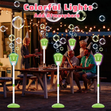 Street Lamp Bubble Machine Toy | 119cm Adjustable | Light & Music | Battery Operated