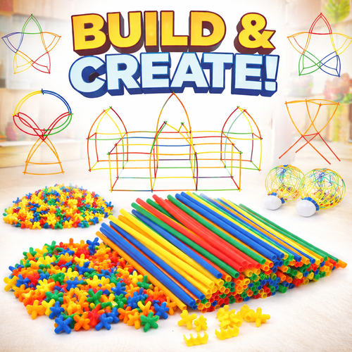 Super Bamboo Sticks Building Block Set (160/200 Pcs)