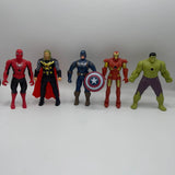 Avengers 5-Piece Action Figures Set with Projection Light