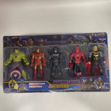 Avengers 5-Piece Action Figures Set with Projection Light