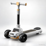 SUV Style Kids Scooter with Headlights & Music