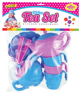 Tea Set (Pink & Blue) - Cute Pretend Tea Party Toy for Kids