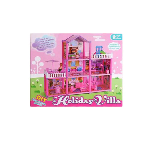 Three-Storey Barbie Doll House Villa – 117-Piece Playset