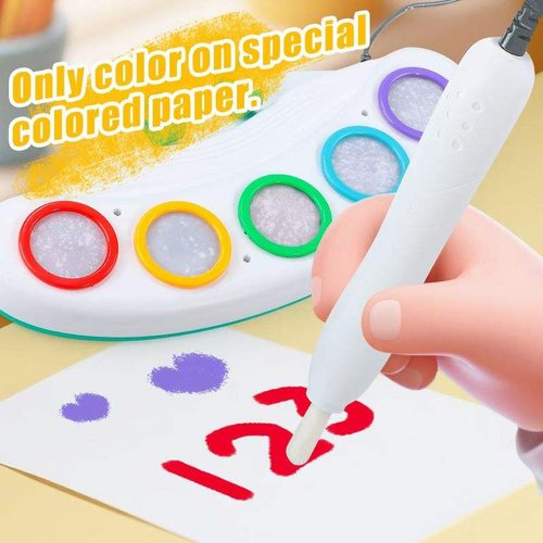 Magical Painting Set Light-Up Brush for Toddlers - Mess-Free Wonder Paper Art Kit