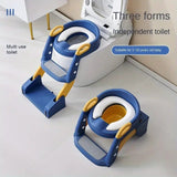 Toilet Seat Ladder for Kids – 3-in-1 Potty Training Seat with Step Stool | Anti-Slip Safety Design