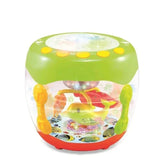 Touch Drum Fish Toy – Musical Baby Toy with Rotating Lights & Drum Sounds