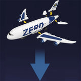 Zero Aircraft Take-Off Toy Plane with Vibrant LED Lightning Effects for Kids