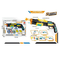 Magic Blaster 2-in-1 water gun and foam ball shooter toy with box and bowling pins