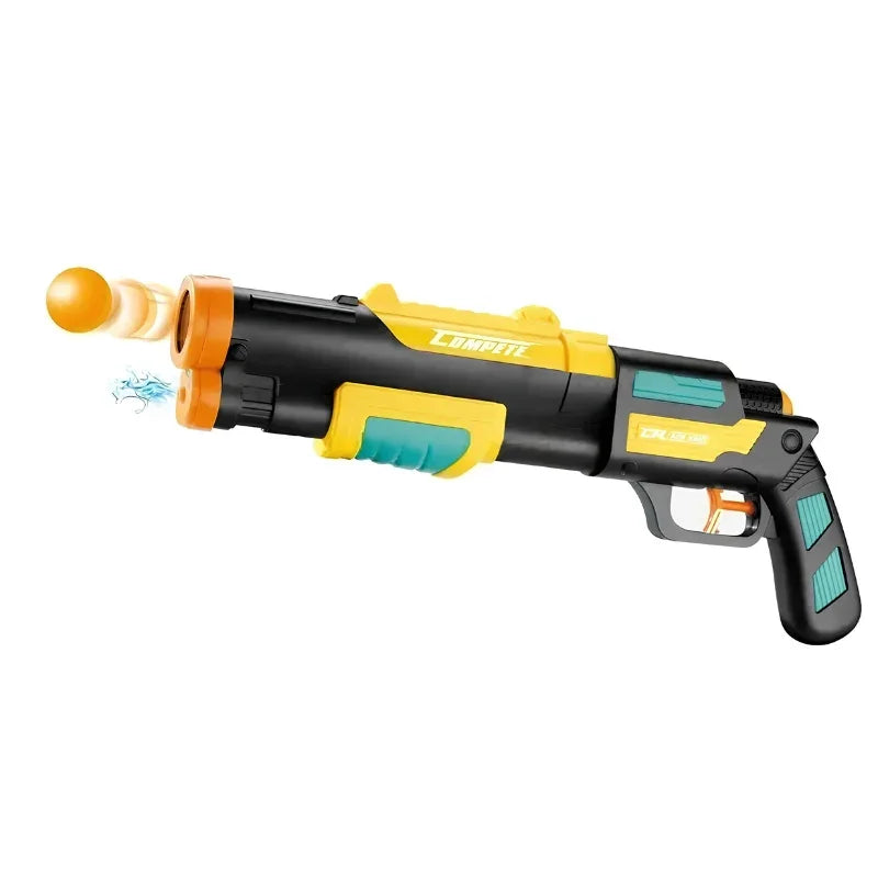 Magic Blaster 2-in-1 water gun and foam ball shooter toy in use