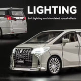 Toyota Alphard 1:24 Diecast Model Car – Pull-Back with Lights & Sound