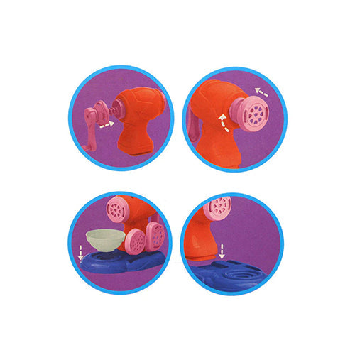 How to use the color clay noodle maker for kids