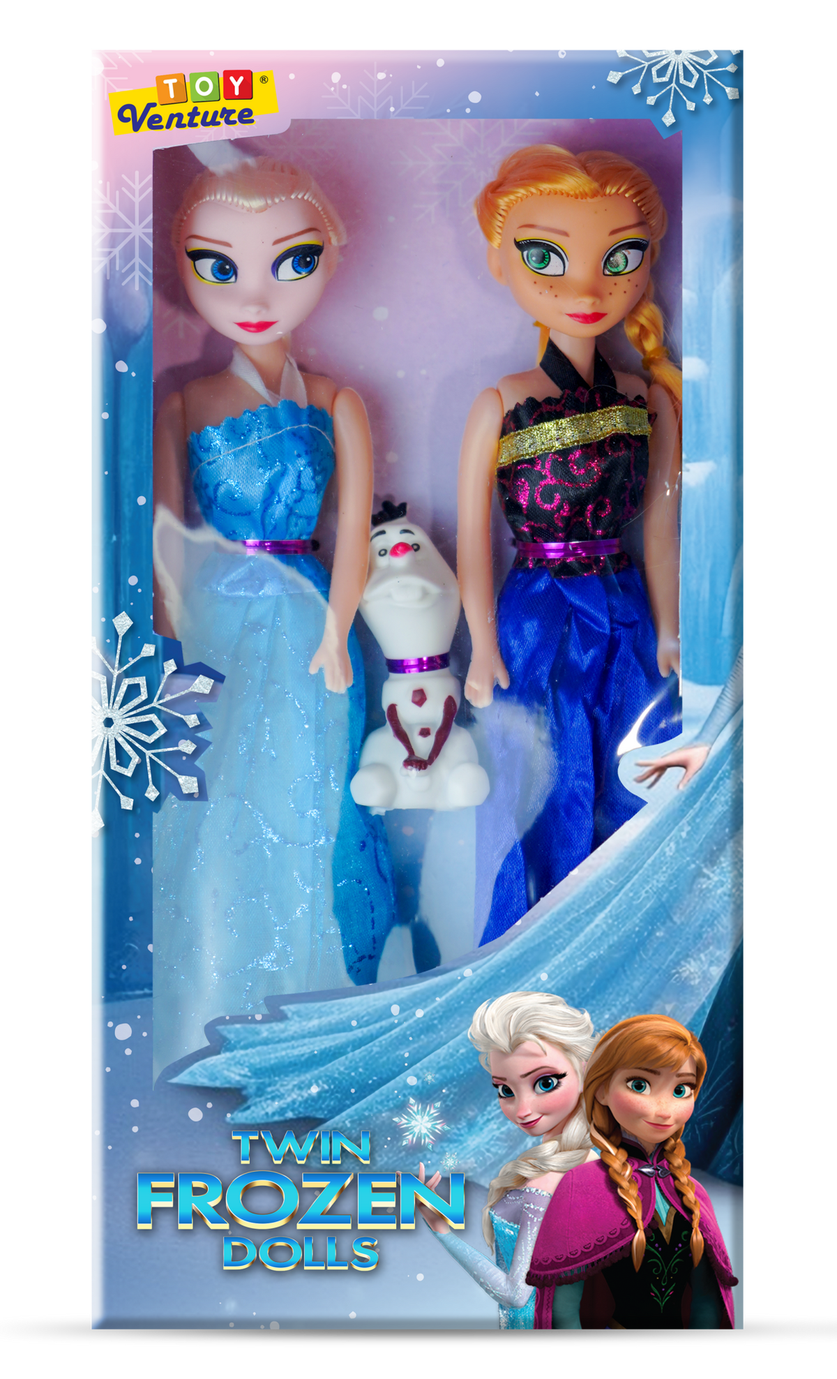 Twin Frozen Princess Dolls Set – 2 Dolls for Girls