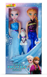 Twin Frozen Princess Dolls Set – 2 Dolls for Girls