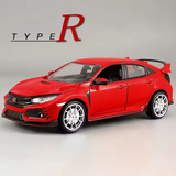 1:24 Honda Civic Type-R Diecast Model Car – Pullback Action