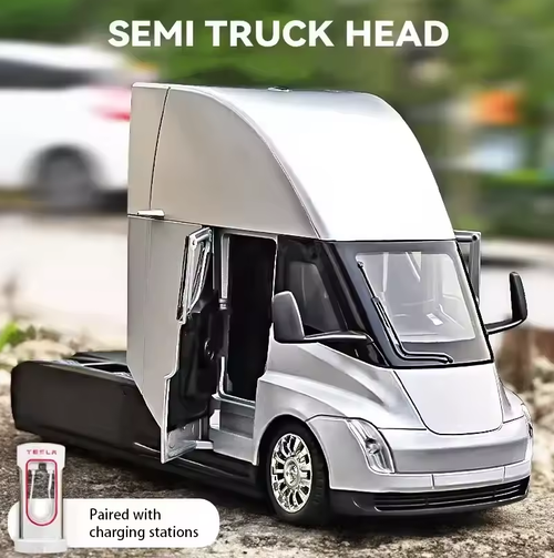 Tesla Semi Truck Diecast Model – 1:24 Scale with Lights & Sound