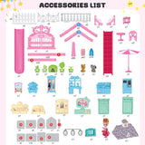 Villa Role Play Doll House – 275-Piece 11-Room Playset