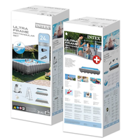 INTEX Ultra XTR Pool 24ft | Rectangular Pool with Sand Filter