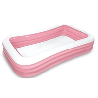 INTEX Pink Rectangular Pool 10ft | Kids Pool