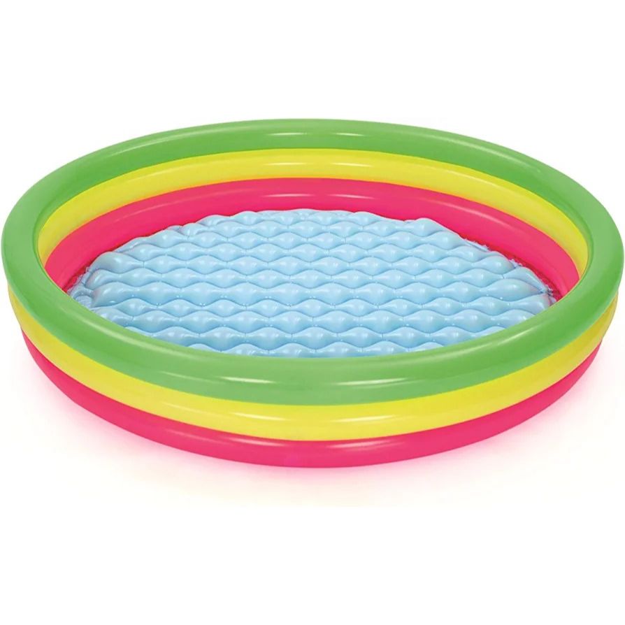 BESTWAY 3 Ring Kids Pool 5ft | Large Inflatable Summer Pool