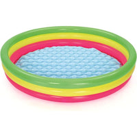 BESTWAY 3 Ring Kids Pool 5ft | Large Inflatable Summer Pool