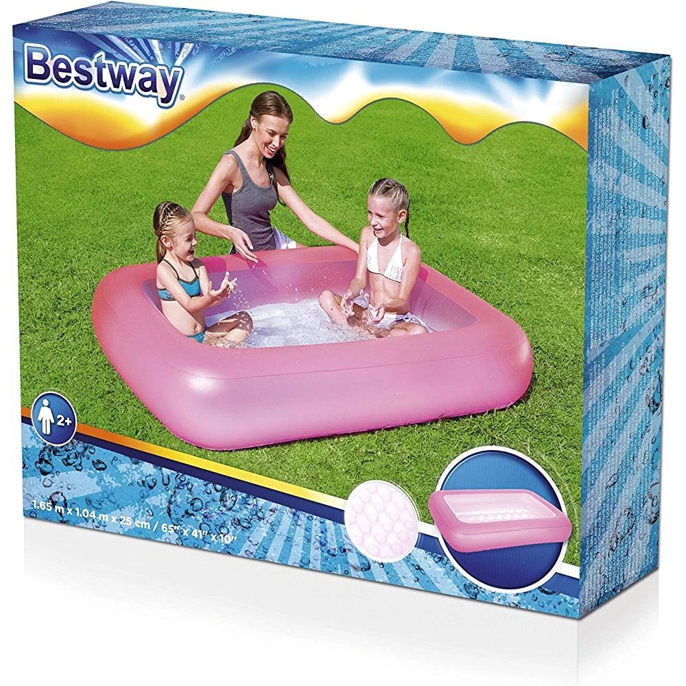 BESTWAY Aquababies Kids Pool 5ft | Rectangular Inflatable Pool