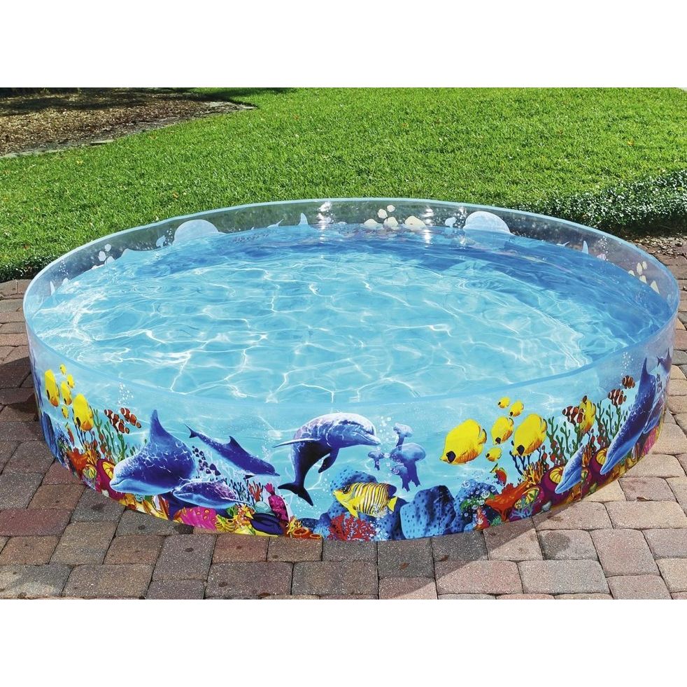 BESTWAY Non-Inflatable Kids Pool 8ft | Paddling Pool No Air
