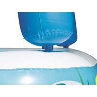 BESTWAY Kids Pool with Sunshade 4ft | Shaded Inflatable Pool