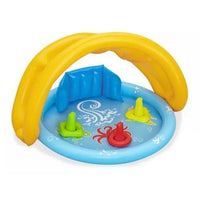 BESTWAY Baby Pool with Roof & Backrest | Inflatable Infant Pool