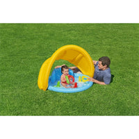 BESTWAY Baby Pool with Roof & Backrest | Inflatable Infant Pool