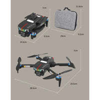 J6 Pro drone side profile folded for compact storage