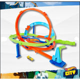Hot Wheels Spin Way Track Set with 360° Loop & Launcher