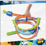 Hot Wheels Spin Way Track Set with 360° Loop & Launcher