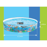 INTEX Ocean Reef Snapset Pool 8ft | No Air Pool
