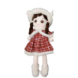 Premium Soft Plush Winter Girl Doll with Hood & Cape – 65 CM