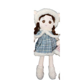 Premium Soft Plush Winter Girl Doll with Hood & Cape – 65 CM
