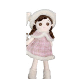 Premium Soft Plush Winter Girl Doll with Hood & Cape – 65 CM