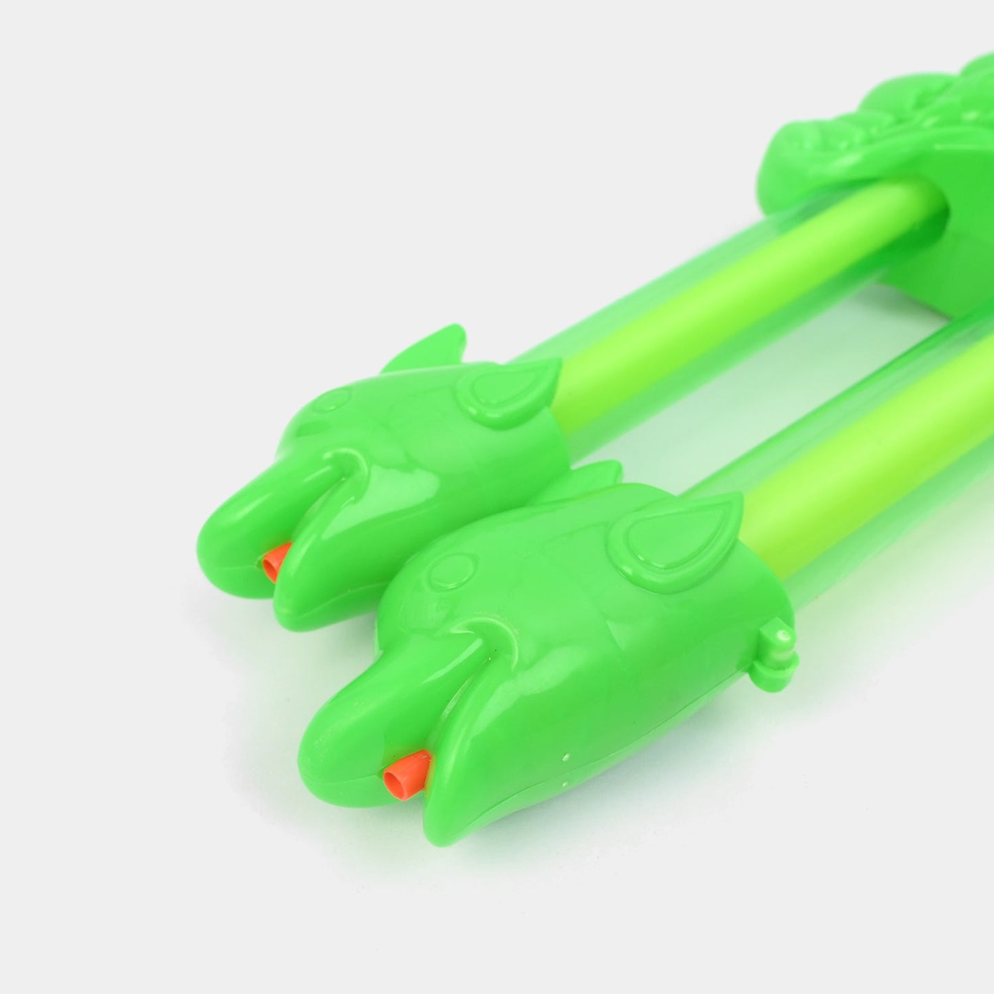 Dual Barrel Dinosaur Water Blaster Gun for Kids, angled view